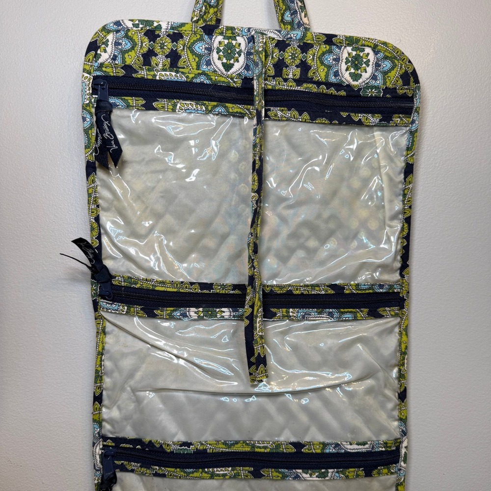 Vera Bradley Cambridge Paisley Hanging Travel Organizer Quilted Toiletry Bag - Picture 3 of 6